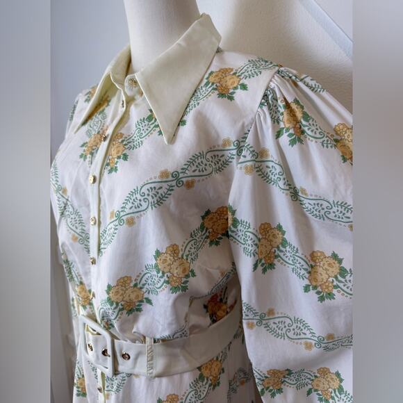 NWT Keepsake The Label Sorelle Vera Long Sleeve Button Down Midi Dress Size 8 - Picture 5 of 15